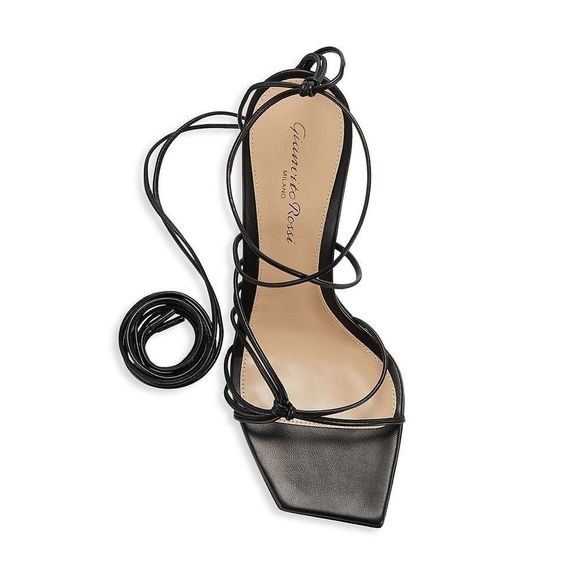 Gianvito Rossi
Ankle-Wrap Leather Stilleto Sandals - Picture 5 of 11